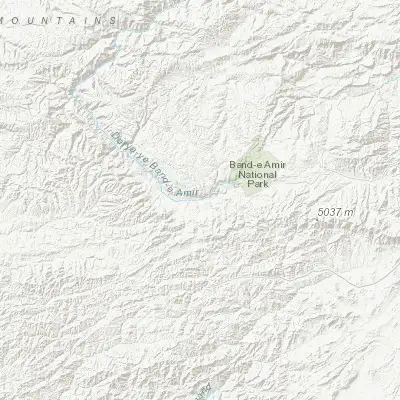 Map showing location of Bāzār-e Yakāwlang (34.735250, 66.973790)