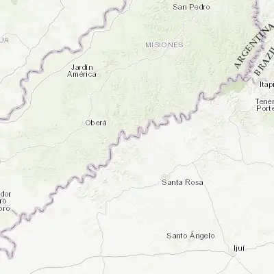 Map showing location of Alba Posse (-27.569780, -54.682620)