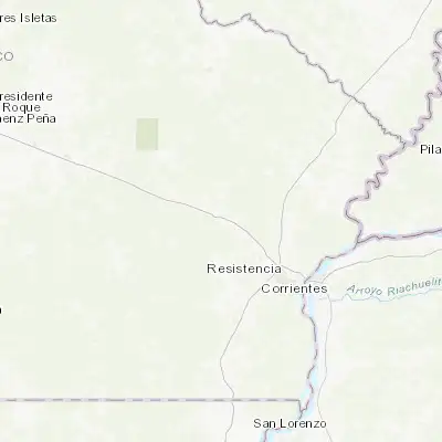 Map showing location of Makallé (-27.206870, -59.286960)