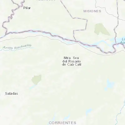 Map showing location of Nuestra Señora del Rosario de Caa Catí (-27.750720, -57.620730)