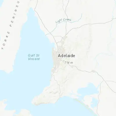 Map showing location of Adelaide (-34.928660, 138.598630)