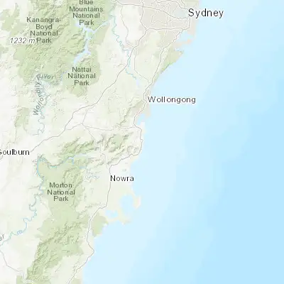 Map showing location of Kiama (-34.668280, 150.852190)