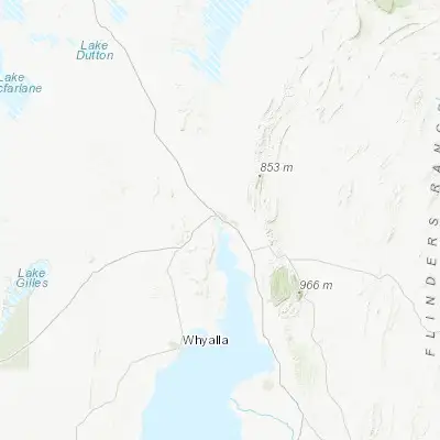 Map showing location of Port Augusta (-32.495970, 137.772810)