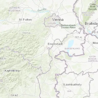 Map showing location of Neudörfl (47.796550, 16.297700)