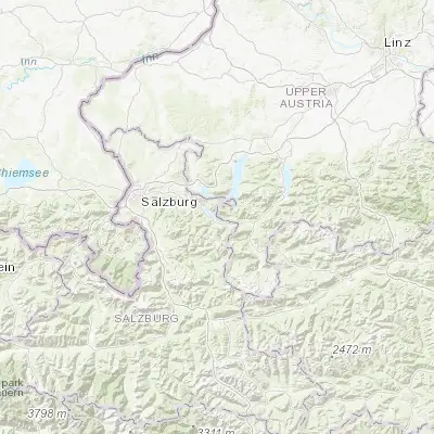 Map showing location of Sankt Wolfgang im Salzkammergut (47.739320, 13.446660)