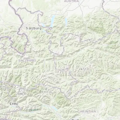 Map showing location of Schladming (47.392890, 13.686990)