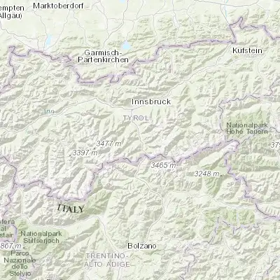 Map showing location of Steinach am Brenner (47.083330, 11.466670)