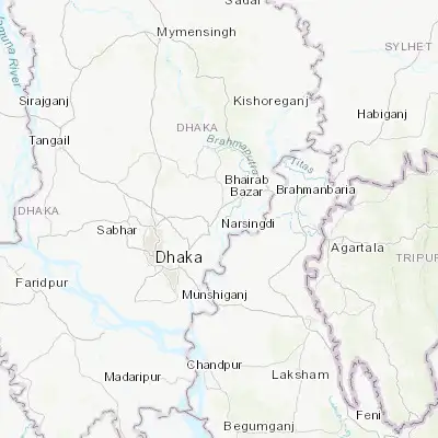 Map showing location of Narsingdi (23.922980, 90.717680)