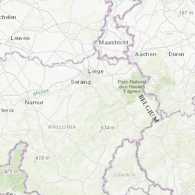 Map showing location of Aywaille (50.474110, 5.676840)