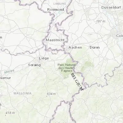 Map showing location of Baelen (50.631310, 5.974330)