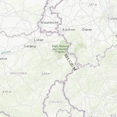 Map showing location of Bévercé (50.441010, 6.035350)