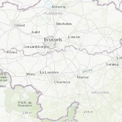 Map showing location of Court-Saint-Étienne (50.633780, 4.568510)