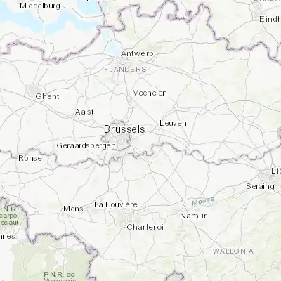 Map showing location of Duisburg (50.815840, 4.555330)