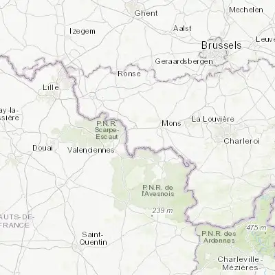 Map showing location of Élouges (50.402450, 3.751750)