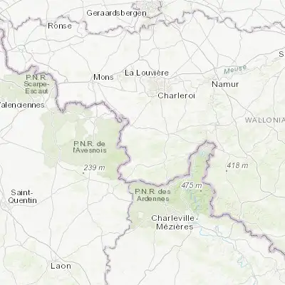 Map showing location of Froidchapelle (50.151060, 4.327420)