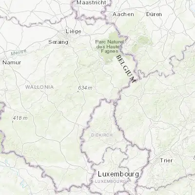 Map showing location of Gouvy (50.186000, 5.939170)