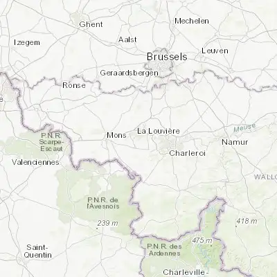 Map showing location of Haine-Saint-Pierre (50.457470, 4.206590)