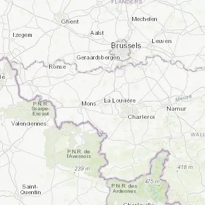 Map showing location of Houdeng-Goegnies (50.490320, 4.175130)