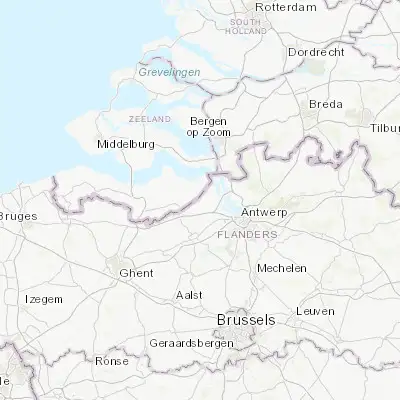 Map showing location of Kieldrecht (51.289140, 4.175870)