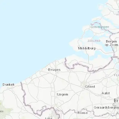 Map showing location of Knokke-Heist (51.350000, 3.266670)