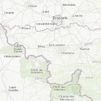 Map showing location of Leval-Trahegnies (50.421300, 4.225560)