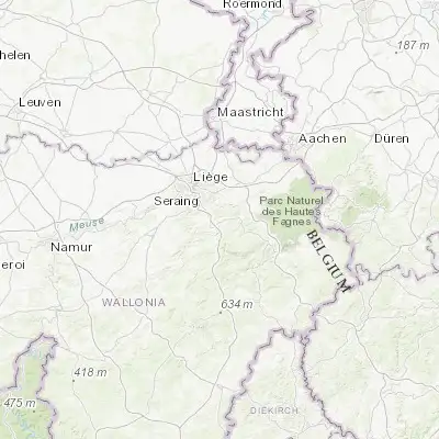 Map showing location of Louveigné (50.530150, 5.715470)