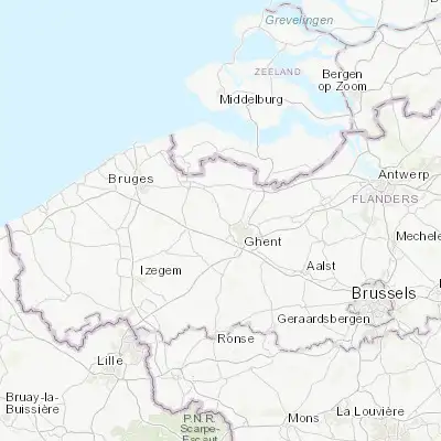 Map showing location of Lovendegem (51.101680, 3.612980)