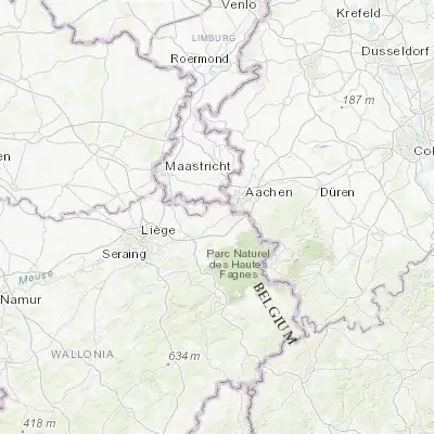 Map showing location of Montzen (50.707930, 5.962230)