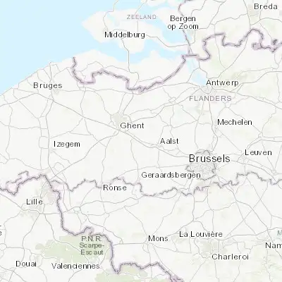 Map showing location of Oordegem (50.957270, 3.902010)