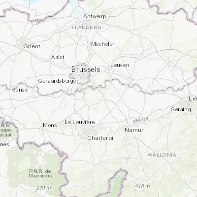 Map showing location of Ottignies (50.665350, 4.566790)