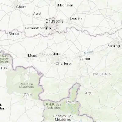 Map showing location of Pont-de-Loup (50.416560, 4.545940)