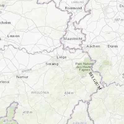 Map showing location of Romsée (50.610910, 5.664570)