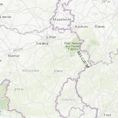 Map showing location of Stoumont (50.406670, 5.808380)