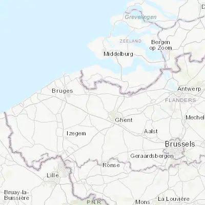 Map showing location of Waarschoot (51.152500, 3.605000)