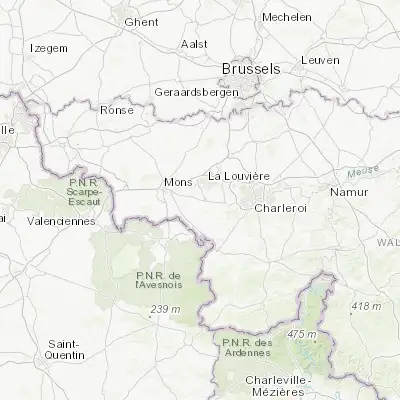 Map showing location of Waudrez (50.413500, 4.150510)