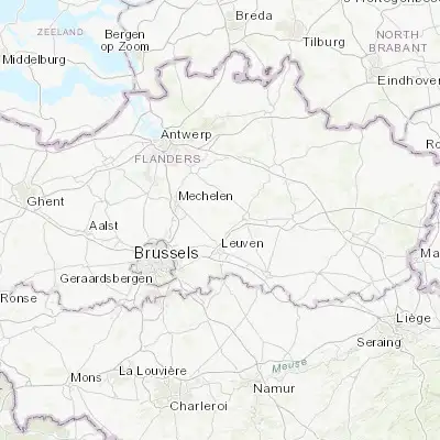 Map showing location of Werchter (50.973080, 4.701200)