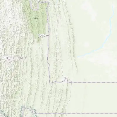 Map showing location of Camiri (-20.038490, -63.518330)