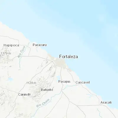 Map showing location of Fortaleza (-3.717220, -38.543060)