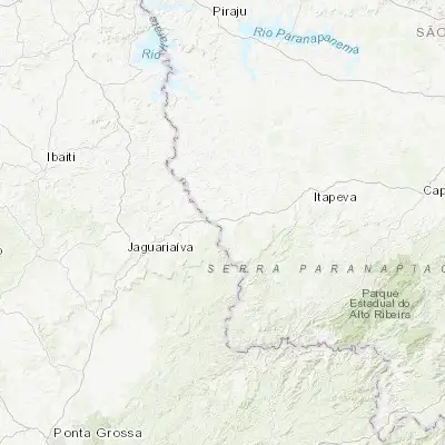 Map showing location of Itararé (-24.112500, -49.331670)