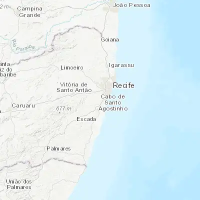 Map showing location of Jaboatão (-8.180280, -35.001390)