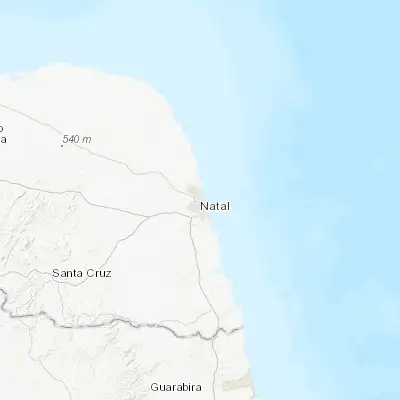 Map showing location of Natal (-5.795000, -35.209440)