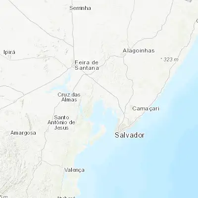 Map showing location of São Francisco do Conde (-12.627500, -38.680000)