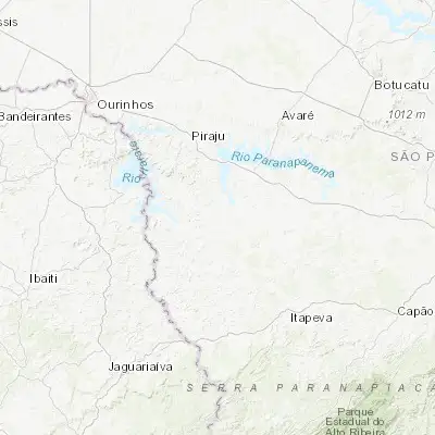 Map showing location of Taquarituba (-23.533060, -49.244440)