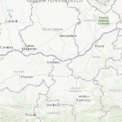 Map showing location of Svishtov (43.618750, 25.350330)