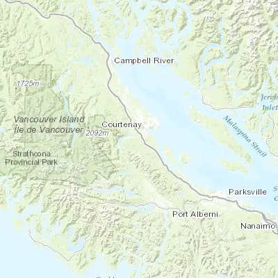 Map showing location of Cumberland (49.616340, -125.036130)