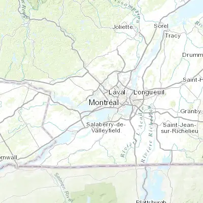 Map showing location of Dollard-Des Ormeaux (45.494520, -73.824190)