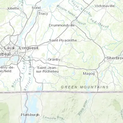 Map showing location of Granby (45.400080, -72.732430)