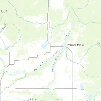 Map showing location of Grimshaw (56.183390, -117.602700)