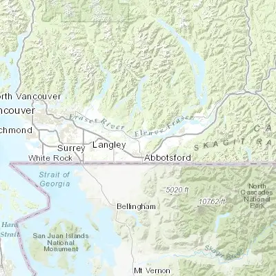 Map showing location of Mission (49.132980, -122.302580)