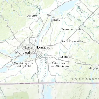 Map showing location of Otterburn Park (45.533380, -73.215850)